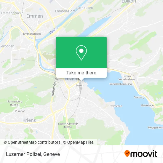 Luzerner Polizei map