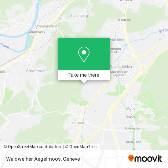 Waldweiher Aegelmoos map