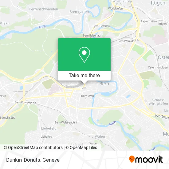Dunkin' Donuts map