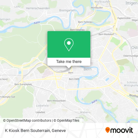 K Kiosk Bern Souterrain map