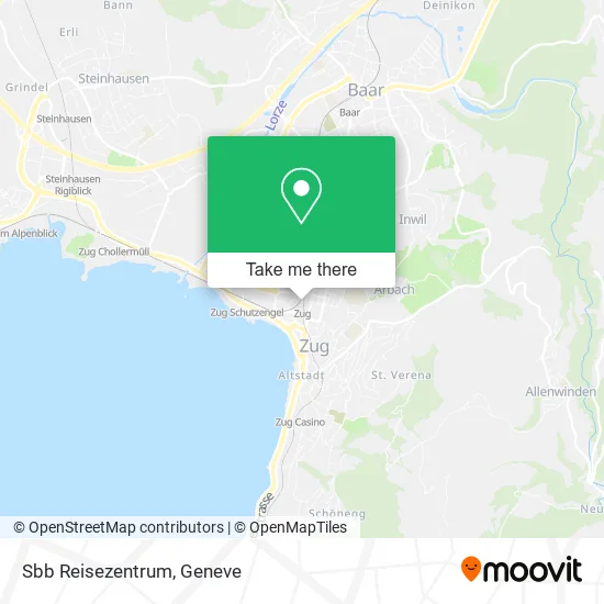 Sbb Reisezentrum map