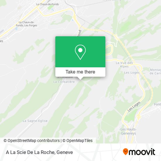 A La Scie De La Roche map
