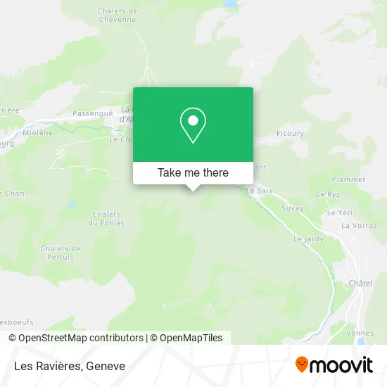 Les Ravières map