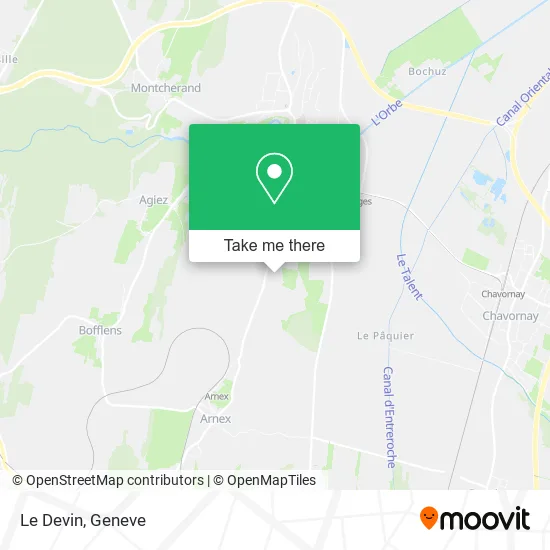 Le Devin map