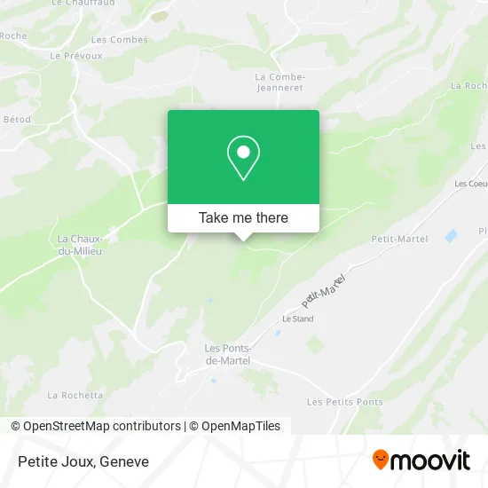 Petite Joux map