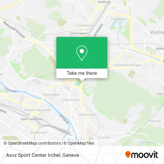 Asvz Sport Center Irchel map
