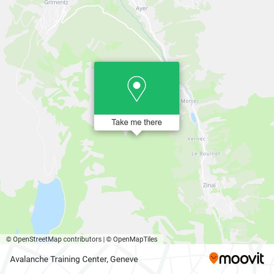Avalanche Training Center map