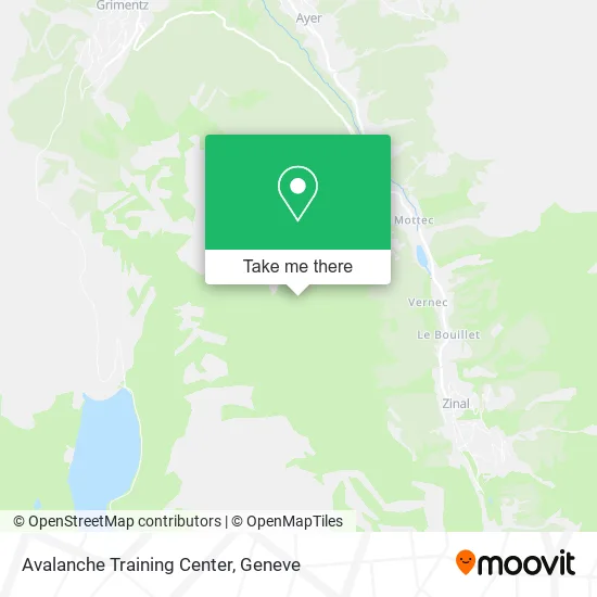Avalanche Training Center map