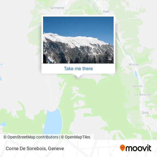 Corne De Sorebois map