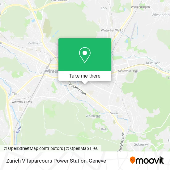 Zurich Vitaparcours Power Station map