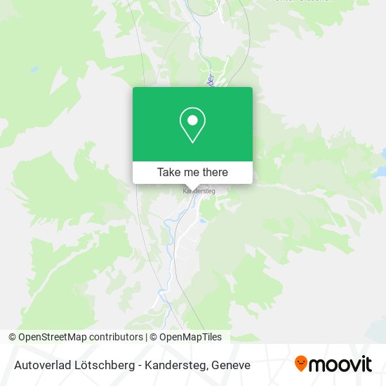 Autoverlad Lötschberg - Kandersteg plan