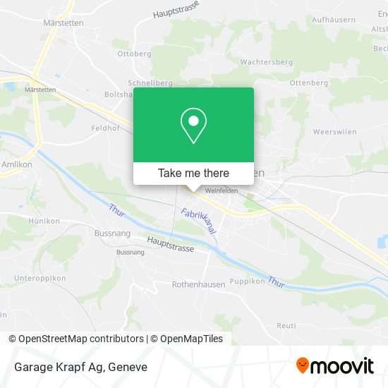 Garage Krapf Ag map