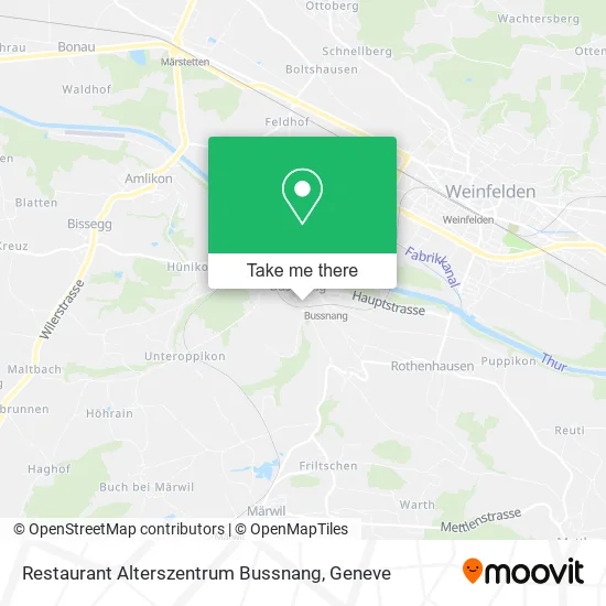 Restaurant Alterszentrum Bussnang map