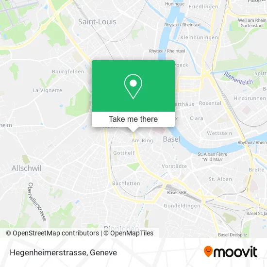 Hegenheimerstrasse map