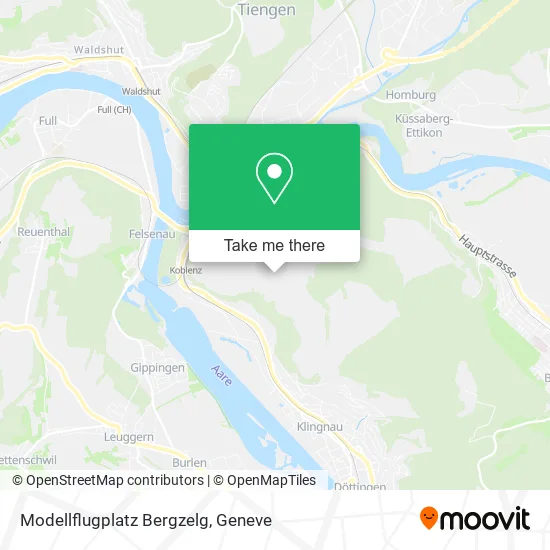 Modellflugplatz Bergzelg map