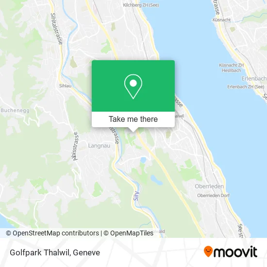 Golfpark Thalwil map