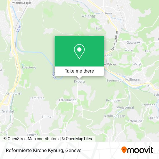 Reformierte Kirche Kyburg map