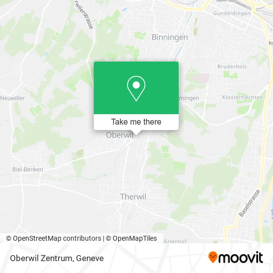 Oberwil Zentrum map