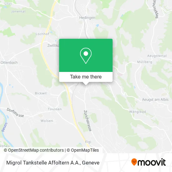 Migrol Tankstelle Affoltern A.A. map