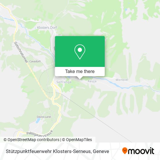 Stützpunktfeuerwehr Klosters-Serneus map