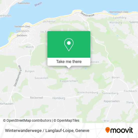 Winterwanderwege / Langlauf-Loipe map