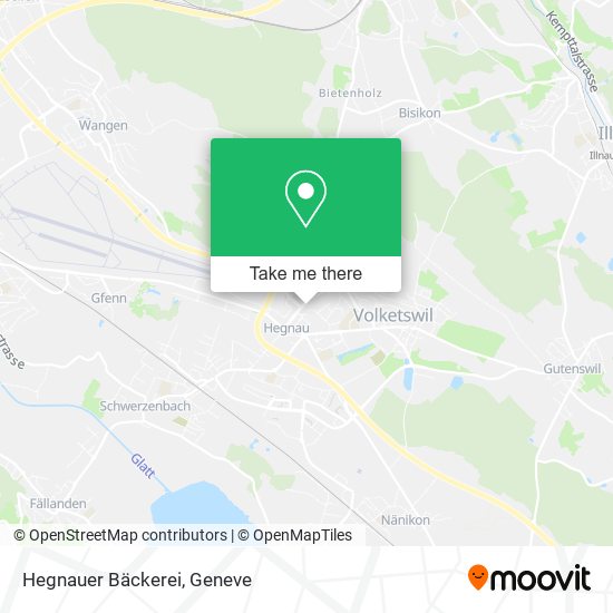 Hegnauer Bäckerei map