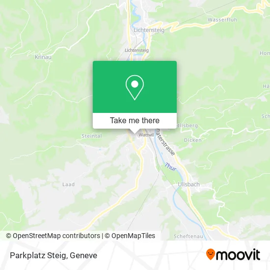 Parkplatz Steig map