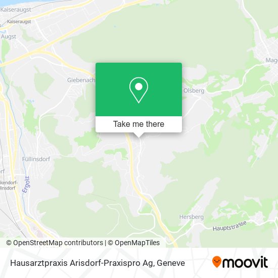 Hausarztpraxis Arisdorf-Praxispro Ag map
