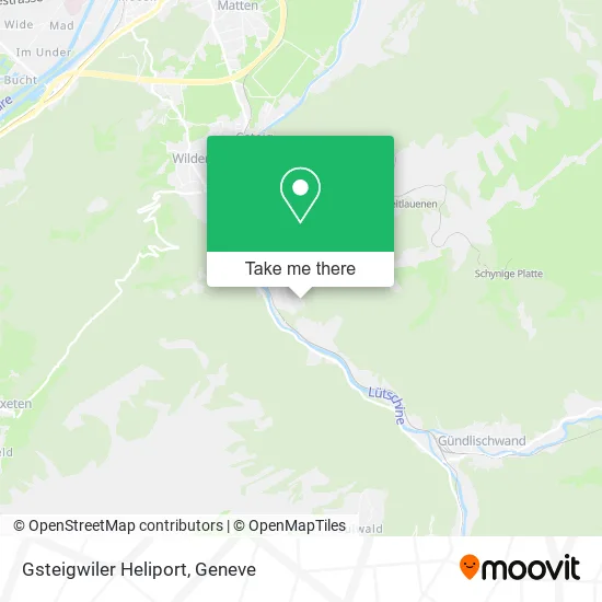 Gsteigwiler Heliport map