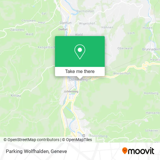 Parking Wolfhalden map