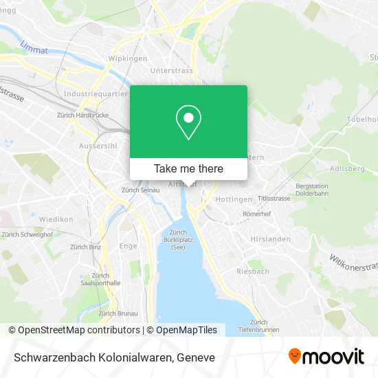 Schwarzenbach Kolonialwaren map