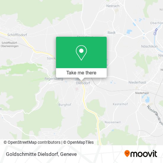 Goldschmitte Dielsdorf map