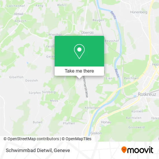 Schwimmbad Dietwil map