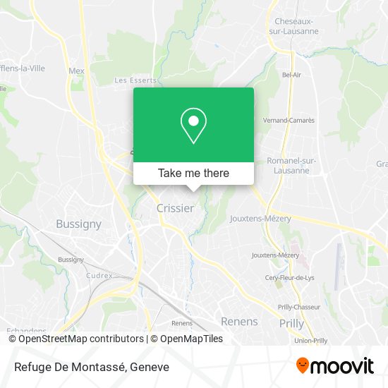 Refuge De Montassé map