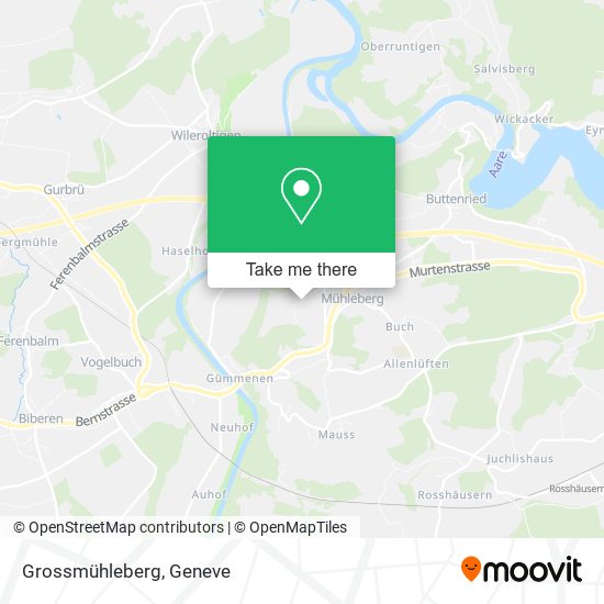 Grossmühleberg map