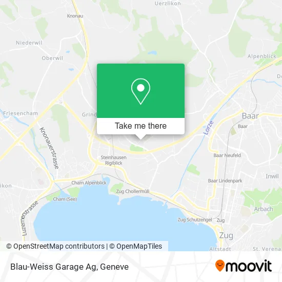 Blau-Weiss Garage Ag map