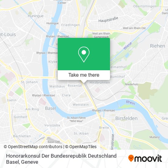 Honorarkonsul Der Bundesrepublik Deutschland Basel map