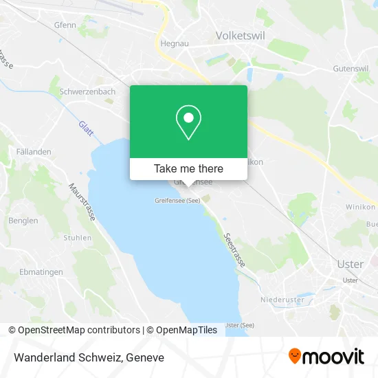 Wanderland Schweiz map