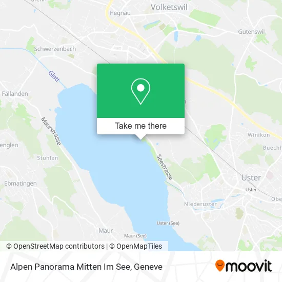 Alpen Panorama Mitten Im See map