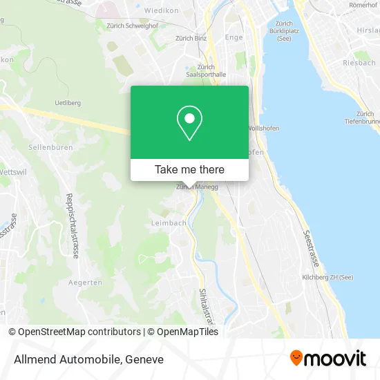 Allmend Automobile map