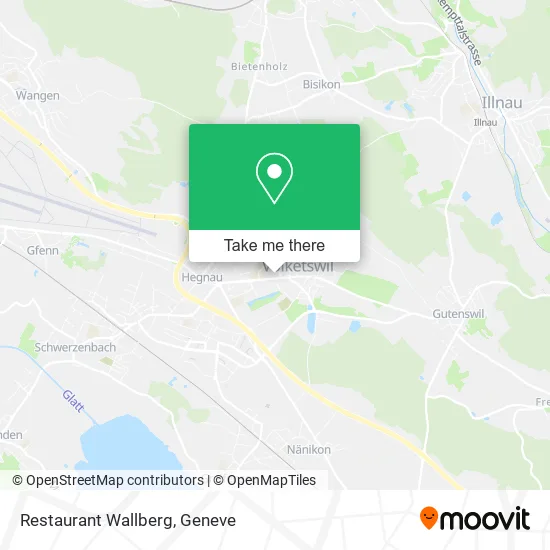 Restaurant Wallberg map