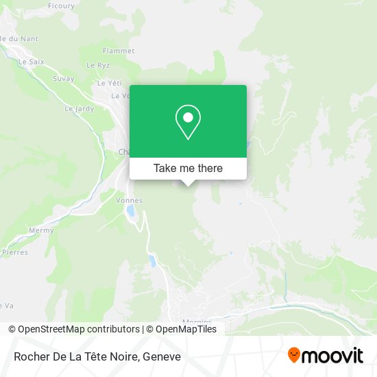 Rocher De La Tête Noire map