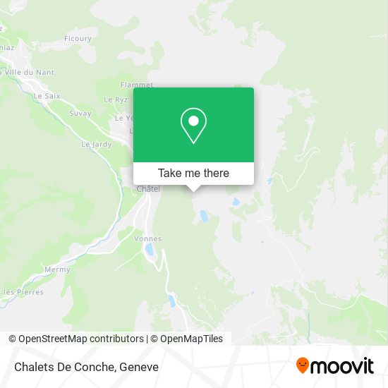 Chalets De Conche map
