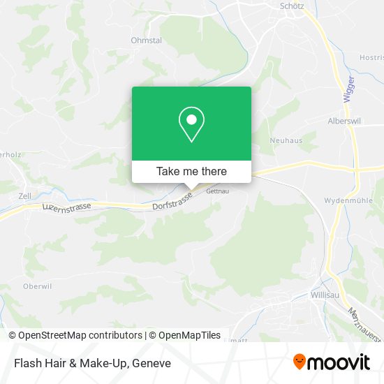 Flash Hair & Make-Up map