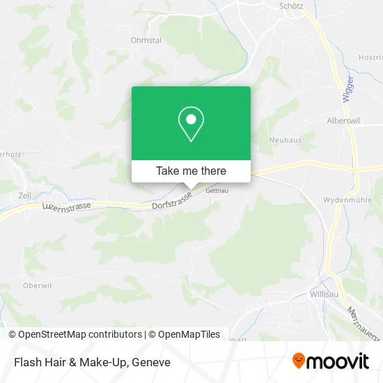 Flash Hair & Make-Up map