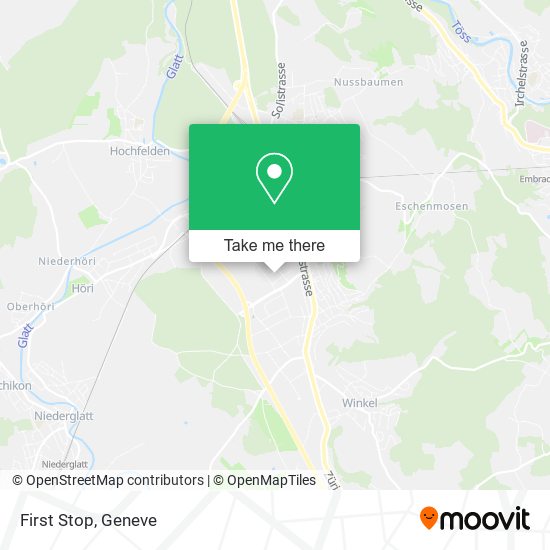 First Stop map
