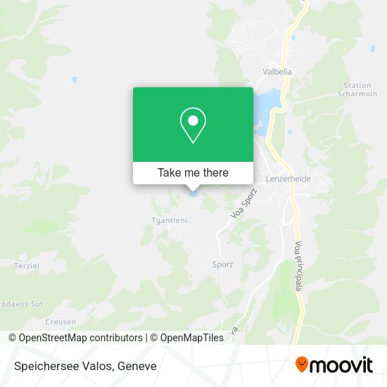 Speichersee Valos map
