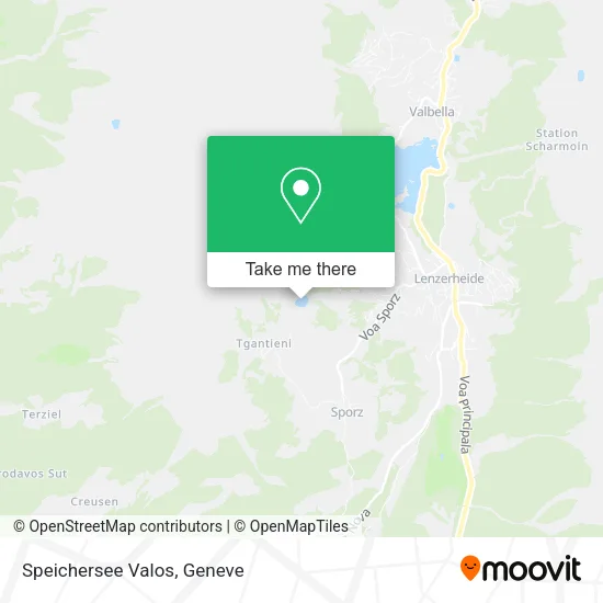 Speichersee Valos map