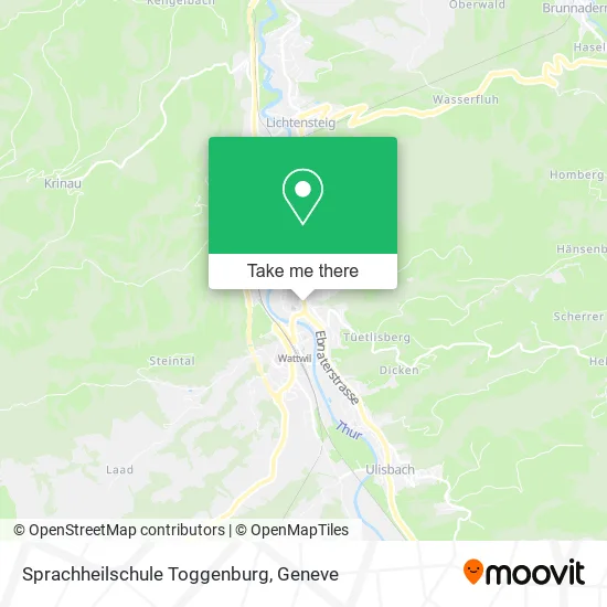 Sprachheilschule Toggenburg map