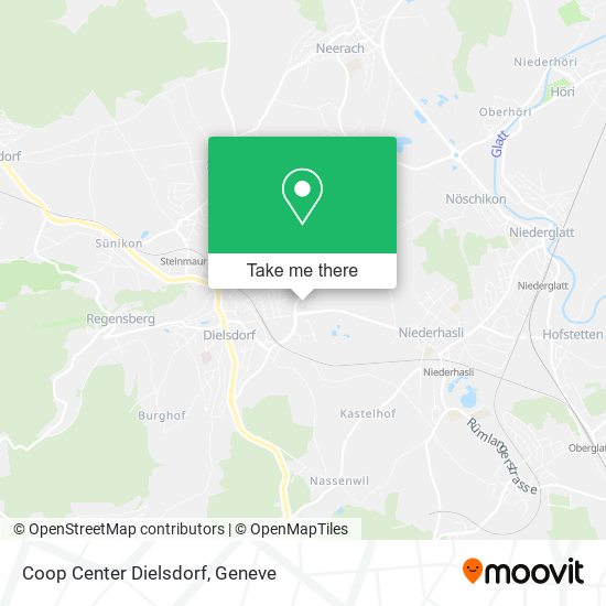 Coop Center Dielsdorf map